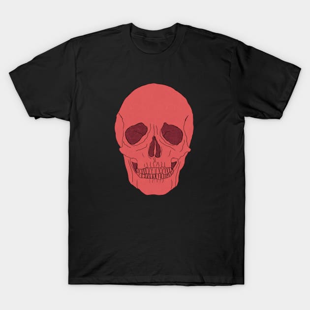 Skull in Red T-Shirt by Quick Brown Fox Canada 
